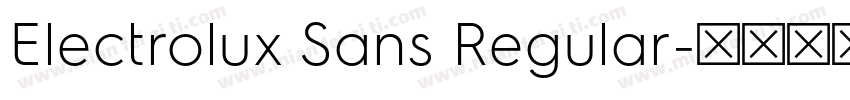 Electrolux Sans Regular字体转换